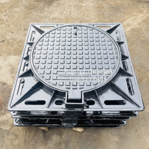Nắp hố ga gang khung âm kt 900x900mm